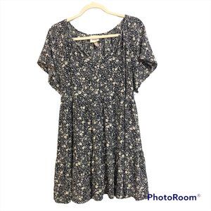 Knox Rose Floral Flutter Sleeve Babydoll Dress